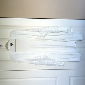 TORRID White Lace Sleeve Sweater SIZE 5